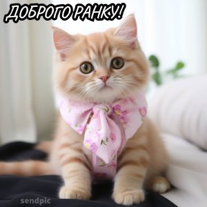 Маленький котик: доброго ранку