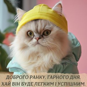 Доброго ранку, гарного дня.