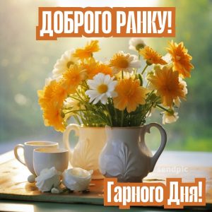 Відкритка доброго ранку гарного дня