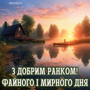 З добрим ранком файного і мирного дня