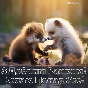 З добрим ранком кохаю тебе понад усе