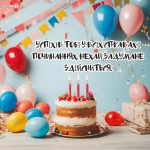 Успіхів тобі у всіх справах і починаннях. Нехай задумане здійсниться.